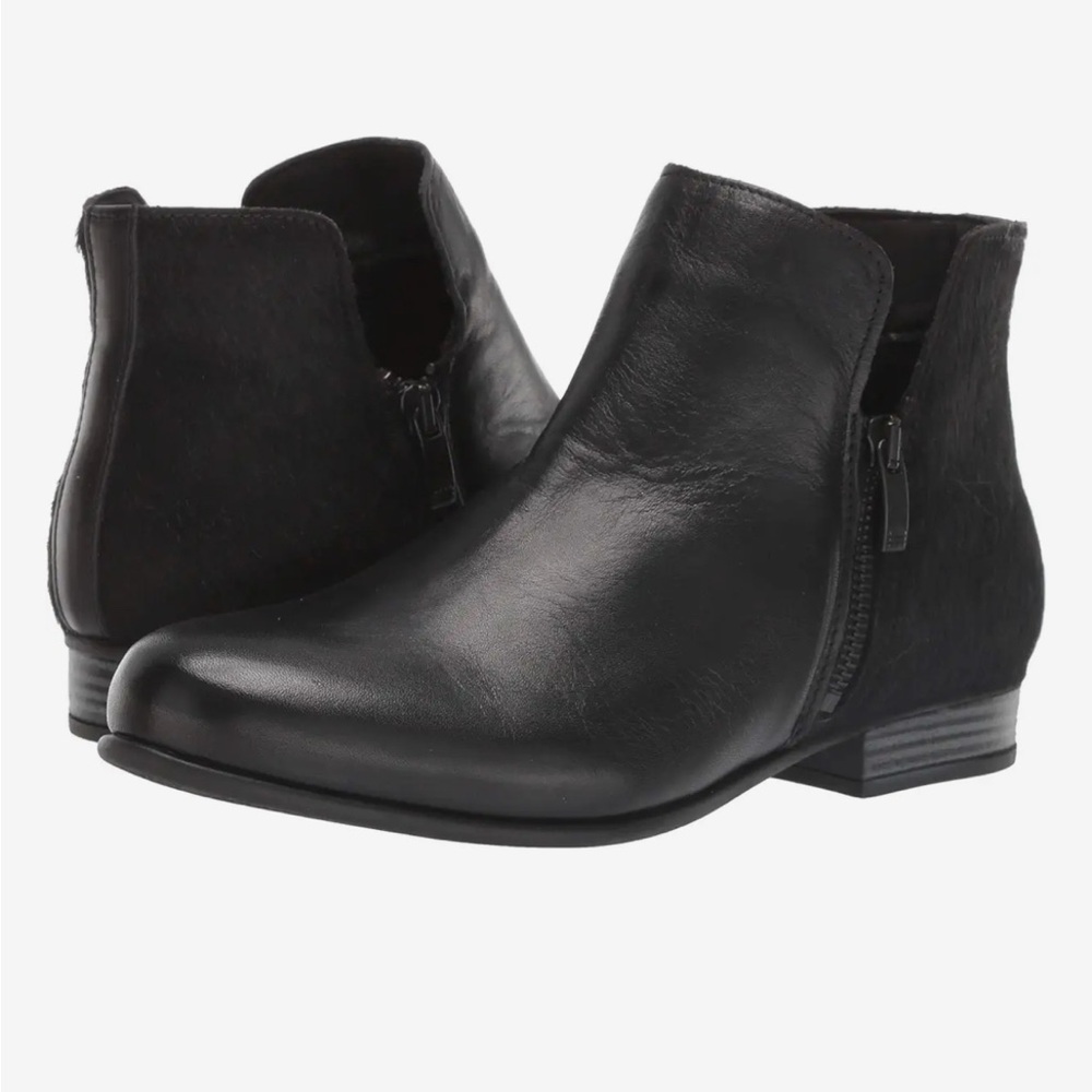NWOT - Eric Michael Isabella Booties - Color: Black Leather - Size: 6.5/EU 37